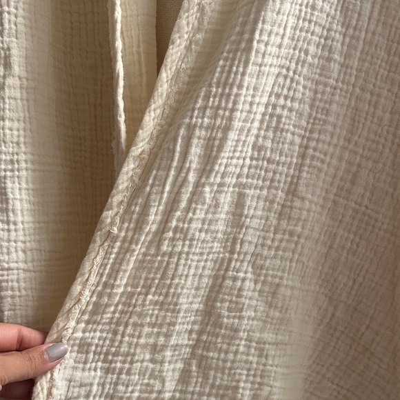 Anthropologie Daily Practice Open Front Shirt Hood Relaxed Oversized Medium Yoga - Picture 2 of 8